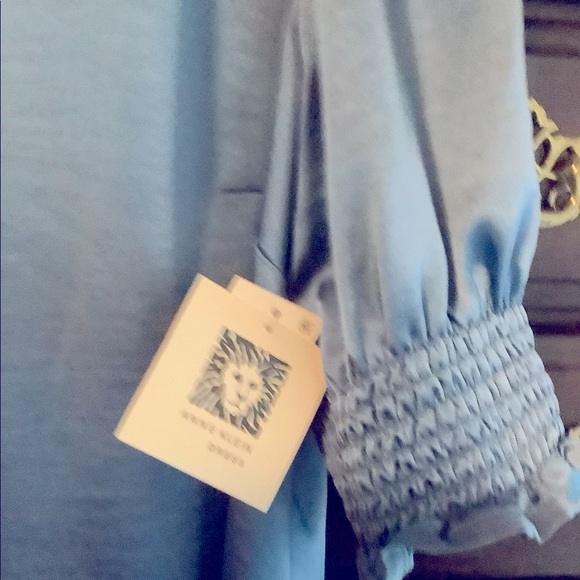 Anne Klein dress silky material poet sleeves size 12 New! - Picture 4 of 4